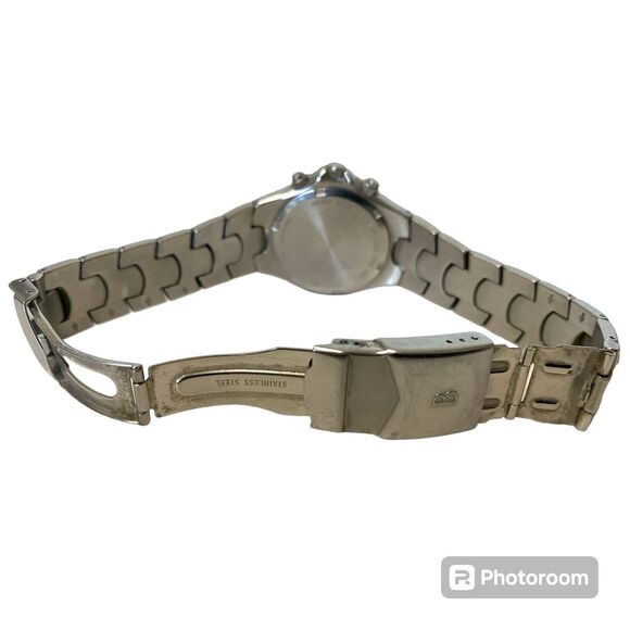 Vintage Men's BULOVA "Marine Star" Blue Face Chronograph Watch  New Battery - Picture 5 of 9